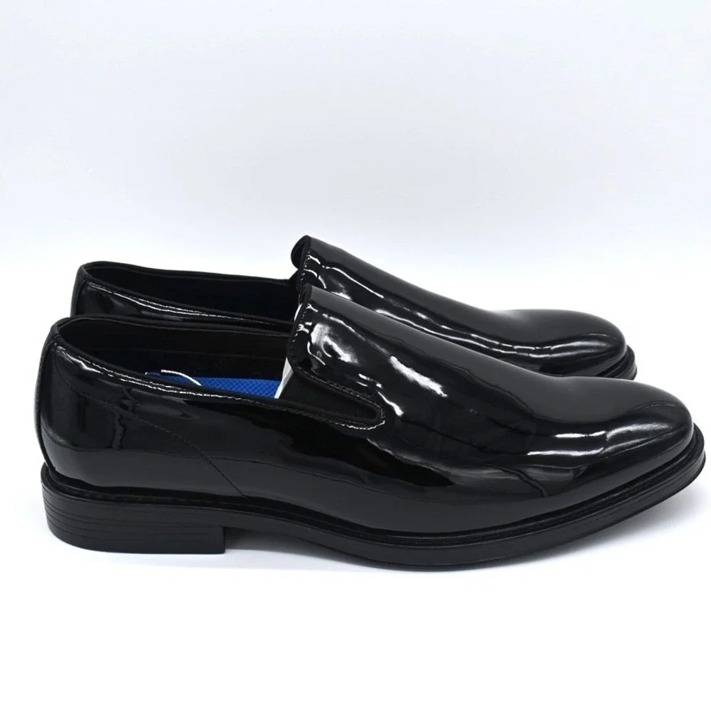 Nunn Bush Centro Formal Flex  Men's Shoes Black US 11 WIDE Slip On  Comfort Foam